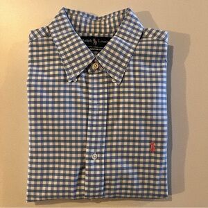 Polo Ralph Lauren Men’s Oxford Button Down - Blue Gingham